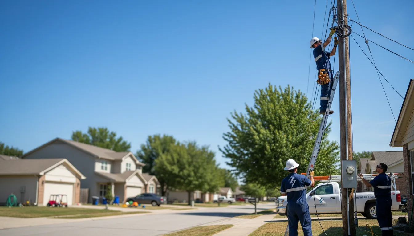Residential electrician providing installation services in Pell Lake, WI